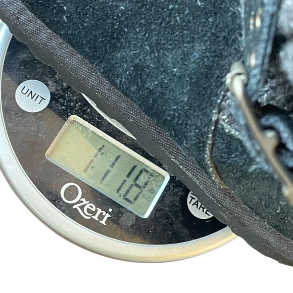 Womens Black UGG Australia Cambridge 1003175 Suede Knit Sheepskin Buckle Boots 6 - Picture 13 of 14